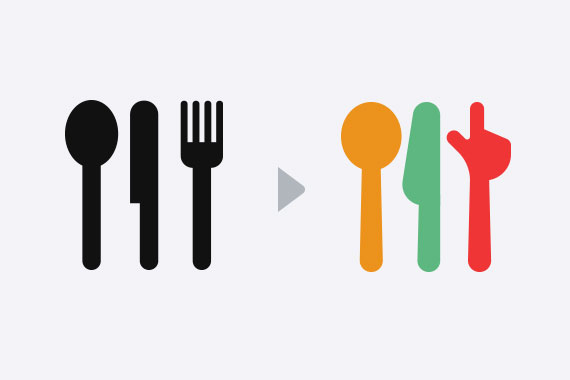A small mark. A different way to dine.